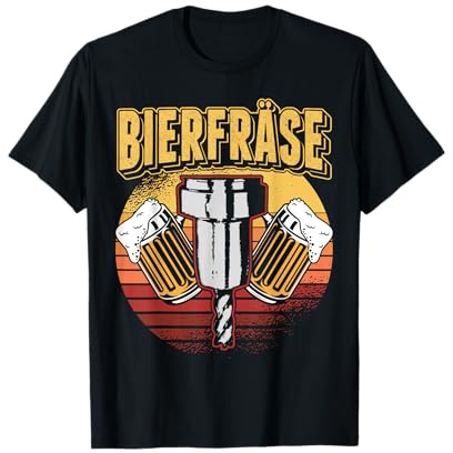 Bierfräse Bier in Drehbank Drehmaschine Zerspanungstechniker T-Shirt
