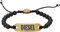 Diesel Armband Für Männer Perlen, Länge: 165-250mm, Breite: 8mm, Höhe: 4mm Schwarzes Halbedelsteinarmband, DX1360710