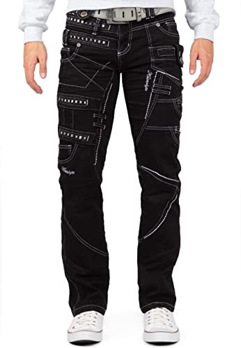 KOSMO LUPO Herren Jeans KM001-1-bans W40/L34
