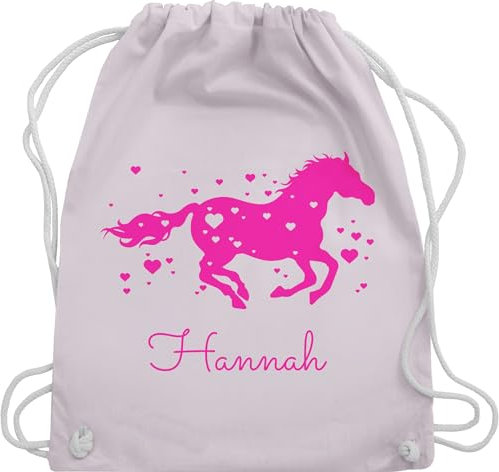 Turnbeutel Rucksack - Pferd - Pferde Geschenk Mädchen - Unisize - Pastell Rosa - kindergarten pferderucksäcke pferden horse beutel schule pferderucksack pferdemotiv sportbeutel maedchen