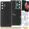 YHX-OU Noir Couvercle de Batterie pour Samsung Galaxy S21 Ultra 5G Coque arrière de Batterie de Rechange, Cache Batterie avec Lentille de Caméra pour Galaxy S21 Ultra 5G + Outils