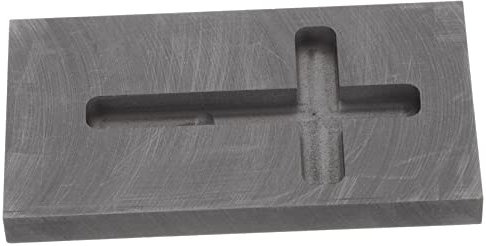 COLLBATH Kreuzschmelzer Handguss-Set, Delfter Ton, Schmuck, Schmelzmodell, Barrenformen zum Gießen von Metallgussformen, Tiegel zum Schmelzen von Metall-Kits, Graphitdraht, Gold