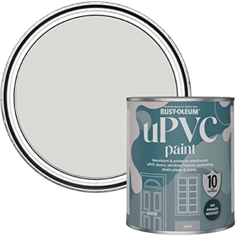 Rust-Oleum Grey uPVC Door and Window Paint In Satin Finish - Winter Grey 750ml