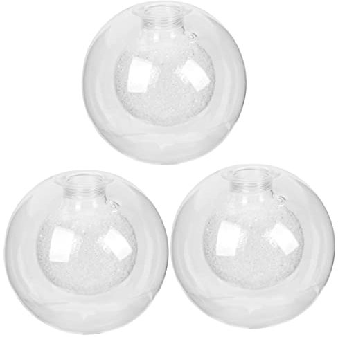 Uonlytech Lot De 3 Abat-Jour Décoratifs en Verre De 100 Mm Simples Et Modernes pour Plafonnier Idéal pour Lambiance De Votre Pièce