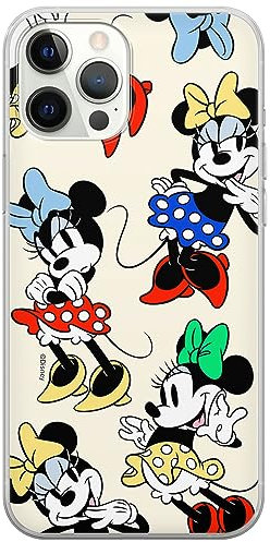 ERT GROUP mobile phone case for Iphone 12/12 PRO original and officially Licensed Disney pattern Minnie 076 optimally adapted to the shape of the mobile phone, case made of TPU