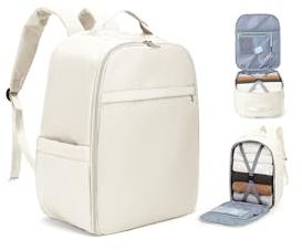 SZLX Zaino Ryanair Bagaglio a Mano Donna Borse da Cabina per Easyjet 45x36x20 Zaino da Viaggio Uomo Borsa da Viaggio Cabina Aereo Laptop 15,6 Pollici Impermeabile Travel Backpack Beige