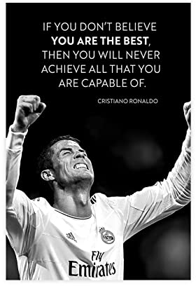 SORECI Cristiano Ronaldo Poster auf Leinwand, Wandkunst, Dekordruck, Gemälde für Wohnzimmer, Schlafzimmer, Dekoration, ungerahmt, 30 x 45 cm