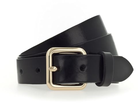 Vanzetti Leder Gürtel 30mm Leather Belt W110 Black schwarz