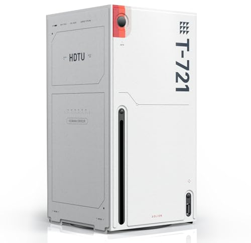 WOLIBEAR Magnetic Smart Wraps Étui de Protection pour Console Xbox Series X en Cuir synthétique de qualité supérieure et Doublure intérieure Douce Motif Starfield Edition