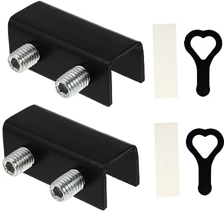 DOITOOL 2 Stk Schiebefensterverriegelung Schiebetüren Verriegeln Sicherheitsgleiten Terrassentürschloss Schiebefensterschlösser Schiebetürschloss Kind Aluminiumlegierung Metall Bolzen