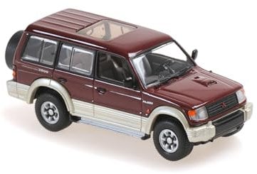 Minichamps 940163470 - Mitsubish. Pajero LWB Dark Red Metallic 1991 - maßstab 1/43 - Modellauto