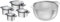 ZWILLING SIMPLIFY 66870-004-0 Pots set Stainless steel 4 pcs. Silver Black & Table Colador de 24 cm, Metal, Color plateado