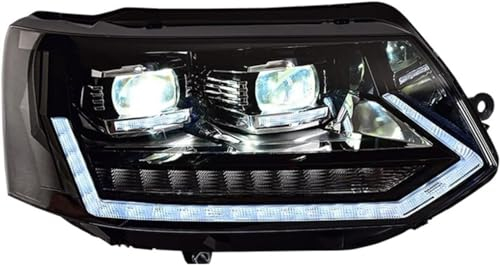 SibblE Auto Rücklicht-Komplettsets für VW Caravelle T5 LED, Frontscheinwerfer Scheinwerfer-Komplettsets Rücklicht-Komponenten,a Pair