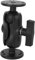 Luocute Support Universel à Double Boule avec Deux Plaques Rondes, Support à Double Boule de 3,8 Cm avec Boule de Taille C de 38 Mm, Support pour Détecteur de Poisson, Bras à Double