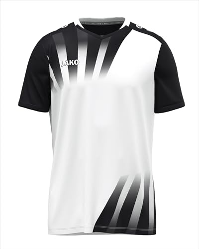 JAKO Unisex Kinder Trikot Vintage, Kurzarm, weiß/schwarz, 140