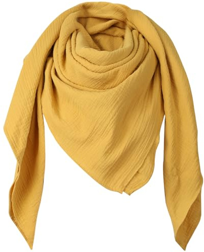 Superora Damen Baumwolle Schals Quadratischer Herbst Winter 135 * 135CM | Großes Quadratisches Tuch Warm Wrap Unisex