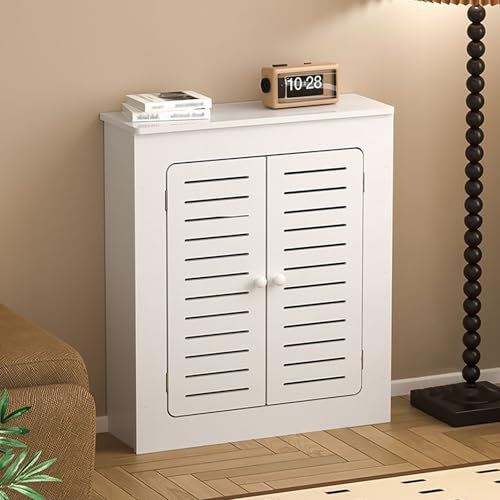 ZIHESY Radiator Cover Heating Cabinet Shelf Radiator Covers for Home, Louvered Grill Shelf Cabinet Shielding Storage Design Living Room Bedroom Hallway Decorative Cabinet(50x60x15cm/19.7x23.6x5.9in)