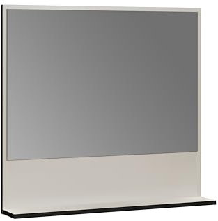 trendteam smart living - PureBliss - Wandspiegel - Kashmir Hellgrau - (BxHxT) 80 x 74 x 14cm - Badezimmerspiegel mit 80cm Ablagefläche