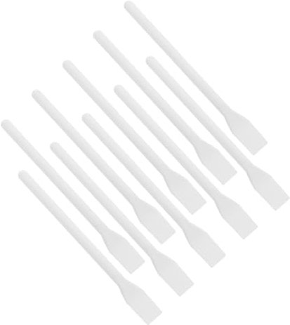 SHINEOFI 1 Juego Paleta De Plastico Esparcidor De Pegamento Flexible Raspador De Tarros Raspadores De Pintura Esparcidores De Pegamento El Plastico Reutilizable 10 Piezas