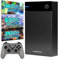 16TB Retro Gaming 5in1 Hard Drive 96k Classics 3D, Compatible with 400+ Emulators, Portable Game Hard Drive, with x2 Dual Shock BT Wireless Controllers USB Type-C, Compatible with Win 7/8/10/11