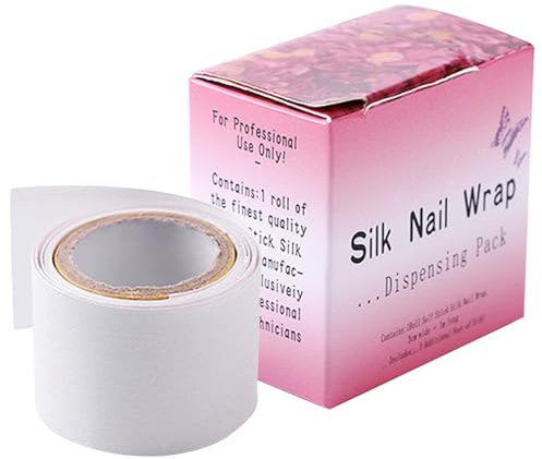 Pansement en soie pour ongles – Fixateur en fibre de verre, Protection contre les fissures | Ruban de restauration, Feuille de renfort pour les pointes, Outil de renforcement des ongles, Pansement aut