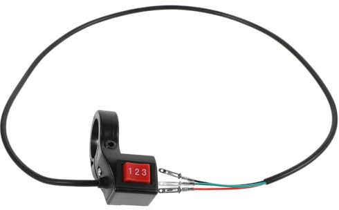 VINTORKY Interrupteur De Guidon à Trois Vitesses Contrôleur De Vitesse Réglable Interrupteur De Commande De Guidon Pour Scooter Et Véhicule Électrique