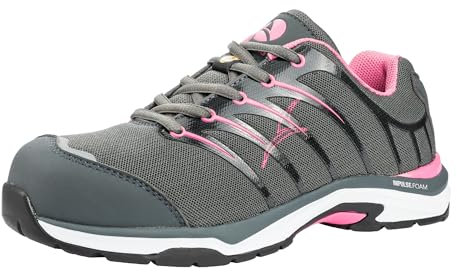 ALBATROS Twist Pink Wns Low, Scarpe Antinfortunistiche Unisex-Adulto, Grigio/Rosa, 38 EU