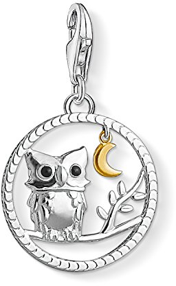 Thomas Sabo Damen Charm-Anhänger Nachteule Charm Club 925 Sterling Silber 1392-427-11