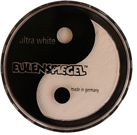 Eulenspiegel 500521 - Profi-Aqua Make-up Schminke - Ultra Weiß, 20 ml / 30 g, Halloween, Karneval, Mottoparty