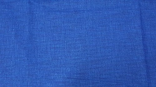 Russo Tessuti Tessuto Cotone Jeansato TINTA UNITA Vari Colori 50 x 2.80 -Blu Elettrico