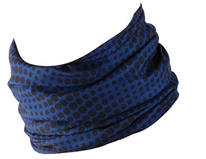 Hilltop Multifunktionstuch, Kopftuch, Motorrad-Halstuch, Bandana/TOP Farben, Farbe/Design:blau - schwarze Streifen