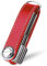 flintronic Organizador de Llaves | Llavero de Cuero Genuino | Titular de la Llave de Bolsillo Inteligente con un Elegante Estuche para Regalo (Sostiene Entre 7 y 9 Teclas Múltiples) - Rojo