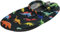 Slipstop Kinder Strandschuhe Anti Rutsch Ballett Schuhe Schwimmschuhe Urlaub Badeschuhe Yoga Pool für Jungs schwarz mit bunten Dinosaurier, Größe 18-20