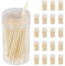 Relaxdays Palillos de Dientes, Finos, Higiene Dental, Pinchos para Tapas, Manualidades, 6,5 cm, 4000 Uds., Marrón