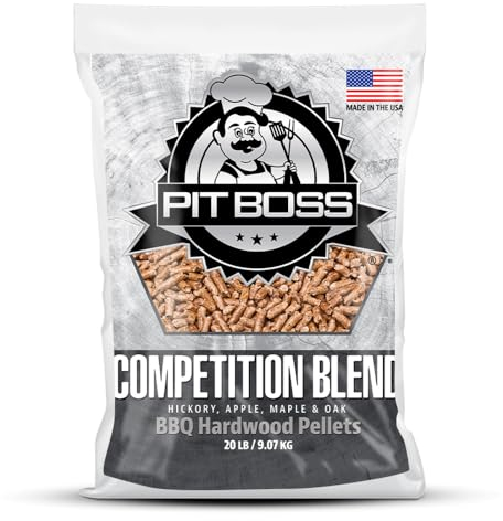 Pit Boss BBQ Hartholzpellets Wettkampfmischung, 9 kg, ohne Zusatzstoffe