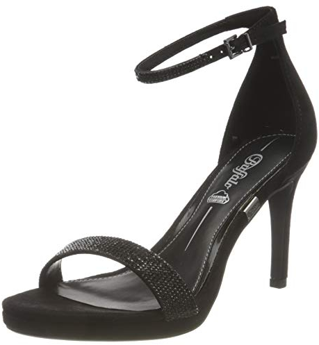 Buffalo Damen Monroe 2 Sandale mit Absatz, Black, 40 EU