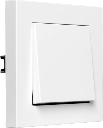 OPUS® 55 Taster Komplettgerät Rahmen Kubus, Farbe polarweiß