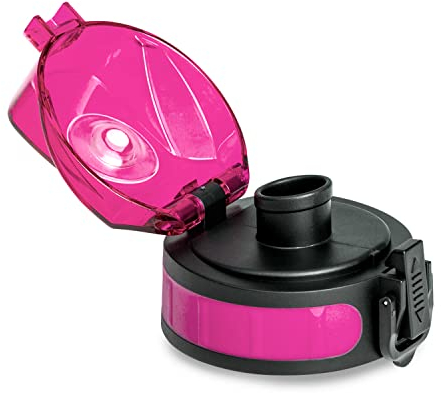 Klarstein Borraccia, Bottiglia Acqua, Coperchio di Ricambio per Borraccia Trasparente in Plastica Senza BPA, Borraccia Sportiva Palestra e Ufficio Uomo Donna, Tappo Borraccia Senza Perdite, Viola