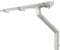 INEFA Dachrinnen Set Gartenhaus, Carport, Terrasse, NW100 / 100mm halbrund 6m Weiß 1 Dachseite, Regenrinne PVC für Pultdach, Made in Germany