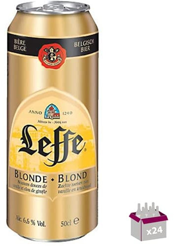 Leffe Bière blonde boîte 6.6° 24x50 cl