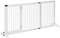 PawHut Barrière de sécurité Chien barrière autoportante Longueur réglable Porte verrouillable intégrée dim. 113-166L x 36l x 71H cm pin Blanc