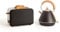 CREATE/PACK TOAST RETRO + KETTLE RETRO M/Toaster Schwarz mit Wasserkocher Schwarz/Wasserkocher 1L