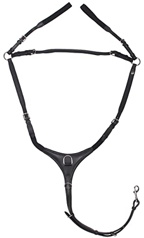 QHP Vorderzeug Luxury verstellbar gepolstert (Vollblut, schwarz)