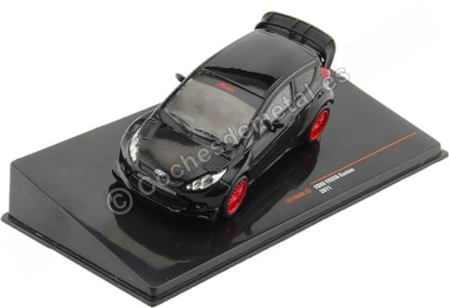 2011 Ford Fiesta MK7 Custom Negro 1:43 IXO Models CLC468N