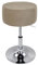 XGANGM Velvet Hockerbezug Rund Durchmesser 33.5cm H17cm Rund Barhocker Hussen Bezug stuhlhussen barhocker rund Stretch Stuhlbezug Schonbezug Protector für Home Büro Bar,Taupe,2PCS 33.5x17cm