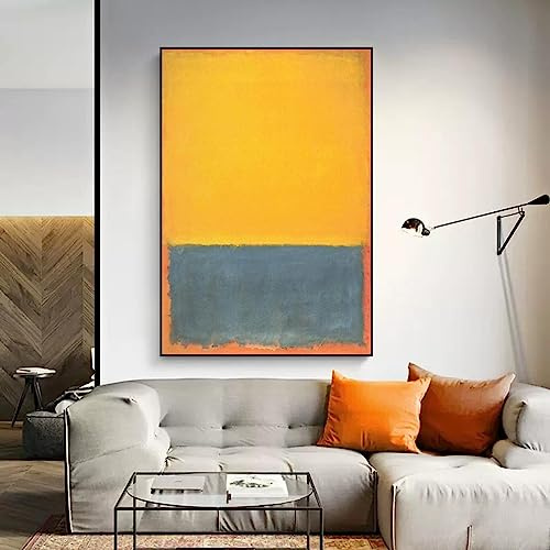 SDVIB Berühmter Mark Rothko, farbenfrohes abstraktes Kunstwerk, Poster, Leinwandgemälde, moderne Wandkunst für Galerie, Wohnzimmer, Heimdekoration, 60 x 80 cm, rahmenlos