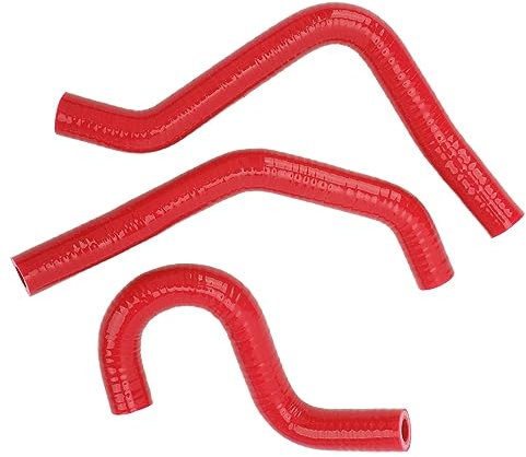 Tubo Flessibile Radiatore Moto, Tubo Refrigerante Radiatore Moto Ad Alta Resistenza per CR80R CR85R (Rosso)
