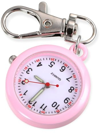 ertlutw Krankenschwester-Taschenuhr, Schlüsselanhänger, Taschenuhren für Krankenschwestern, Quarz-Taschenuhr, hängende Arzt-Taschenuhr, Quarzuhr, Schlüsselanhänger, großes Zifferblatt, Taschenuhr für