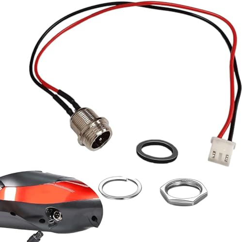 GYL Hoverboard-Ladeanschluss-Ersatz für Gotrax/Hover-1/SISIGAD Electric Smart Self-Balancing Scooter Ladegerät Port Kabel (3 Zinken, 2 Drähte Ladeanschluss)