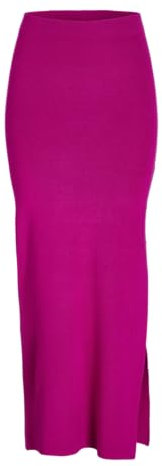 JJXX Jxdahlia-Gonna Lunga Maglia, Rosso Fucsia, M Donna